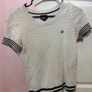 Women's White Knit Top